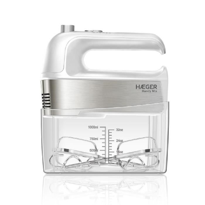 Mixer/Dough Mixer - HAEGER - HANDY MIX - 300 W - 5 Speeds - 1 Liter