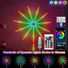 RGBIC Firework Strip Lights LED Bluetooth APP Control Neon Strip USB 5V Changing Smart Lamp Sync Music Bedroom Decor Dream Light