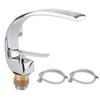 G1/2 Curve Design Faucet Basin Hot Cold Water Mixer Tap Single Handle Sink Faucet with Hose
