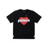 X Evisu Co-Branded 3.0 SS23 Solid Color Logo Heart Print Short Sleeve T-Shirt Unisex Tops Black P24EVES005