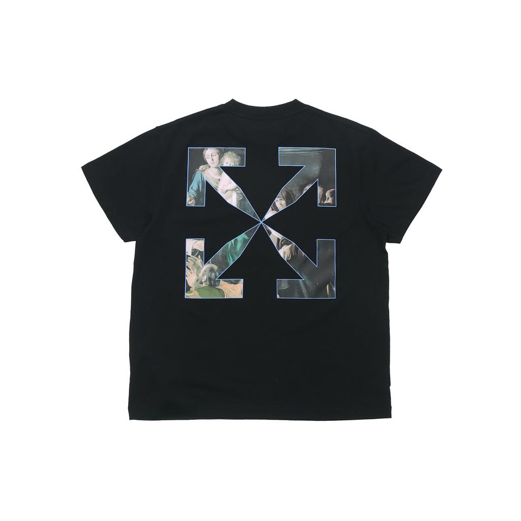 Off-White Футболка с принтом Караваджо OMAA038E20JER0051010