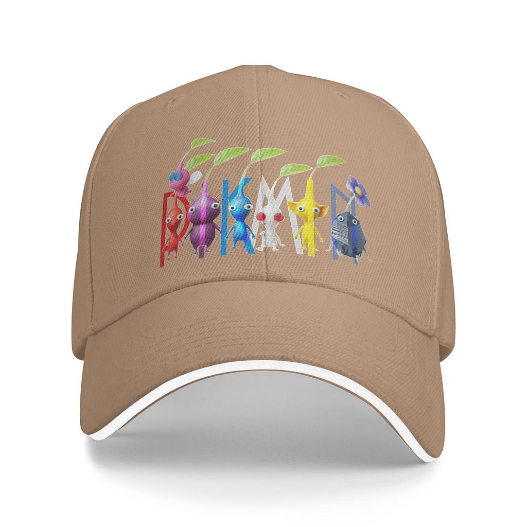 Unisexs Womens Cartoon Cute Pikmin Outdoor Hat Sun Cap New Baseball Cap Sunscreen Hats