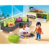 PLAYMOBIL - Playmobil City Life - Salon Moderne - Canapé d'angle confortable - Accessoires inclus