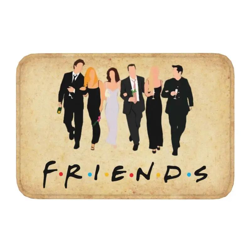Funny TV Show Friends Collage Front Floor Door Entrance Mats Indoor Bathroom Kitchen Doormat Toilet Carpet Rug