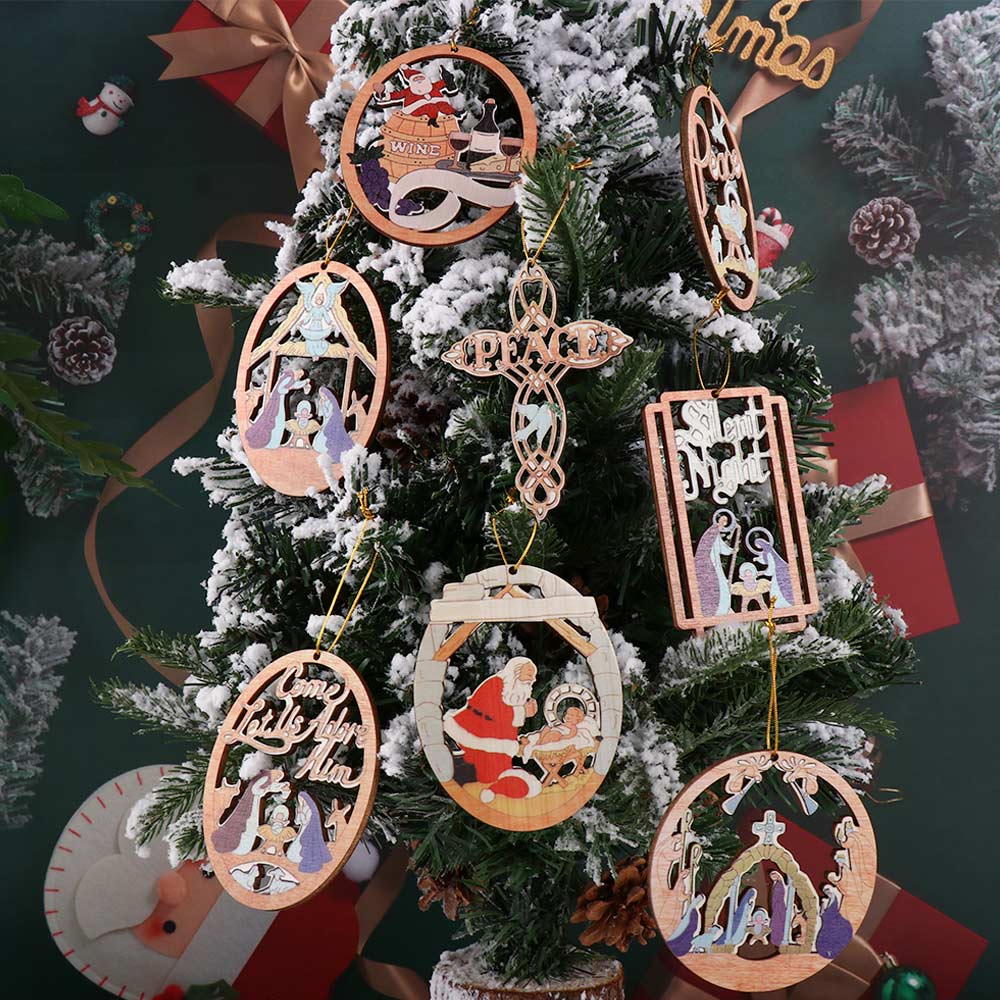 Украшения для елки своими руками. Подвески для рождественских сцен. Украшения на тему «Рождение Иисуса».