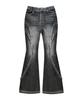 BLR Spiral Line Raw-Cut Washing Denim Pants