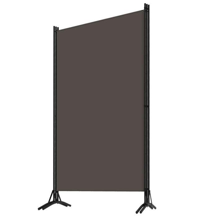 VidaXL Room Divider 3 Panels, 260x180 Cm, Polyester Fabric & Iron Structure, Anthracite, Foldable Privacy Screen, 320733