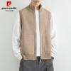 Pierre Cardin Мужской вязаный жилет-кардиган с воротником-стойкой