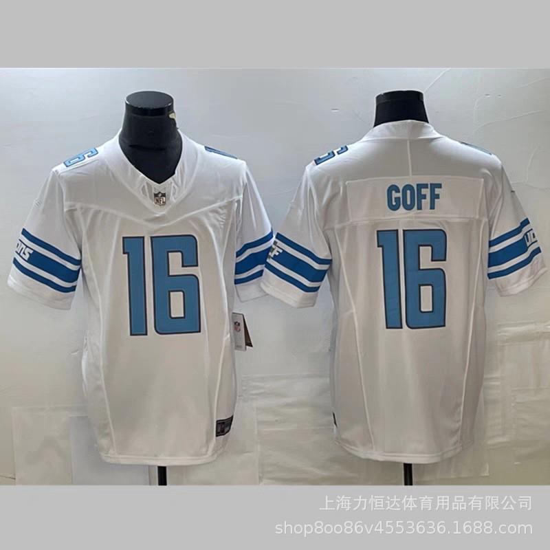 NFL Detroit Lions Football Jersey Embroidered Training T-Shirt Team Sports Apparel