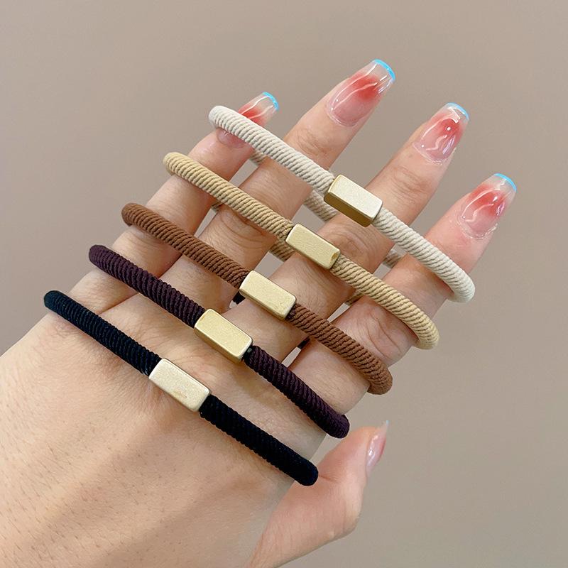 High Elasticity Hair Tie: Versatile Rubber Band Scrunchie for Women & Girls 2025