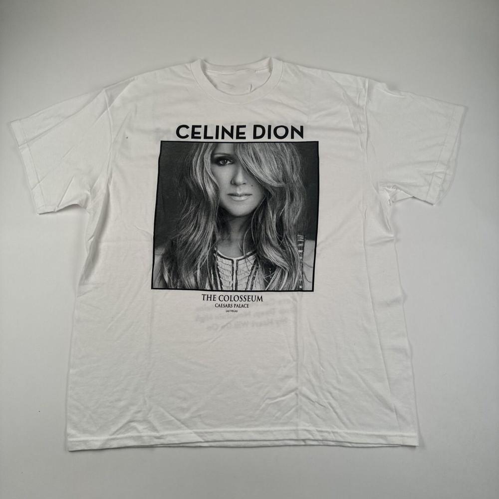Новая Популярная Белая Футболка Селин Дион Хлопок Полный Размер S-5XL Унисекс Футболка