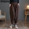 Весенние и осенне-зимние брюки Haren Pants Свободные и плюшевые толстые брюки для женщин больших размеров