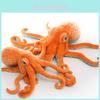 Очень большая реалистичная игрушка-осьминог, плюшевая кукла, идеально подходит для декора дома и автомобиля