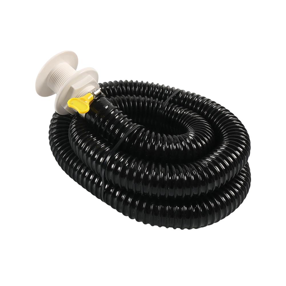 Bilge Pump Hose Installation Kit 2pcs Clamps 6ft Hose Thru Hull Connector for Boats PVC Flexible Bilge Pump Hose Kit