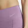 Nike Go Unleashed Series Solid High-Intensity Quick-Dry Mid-Rise Cycling Shorts Women Shorts Dust-Purple DQ5926-536