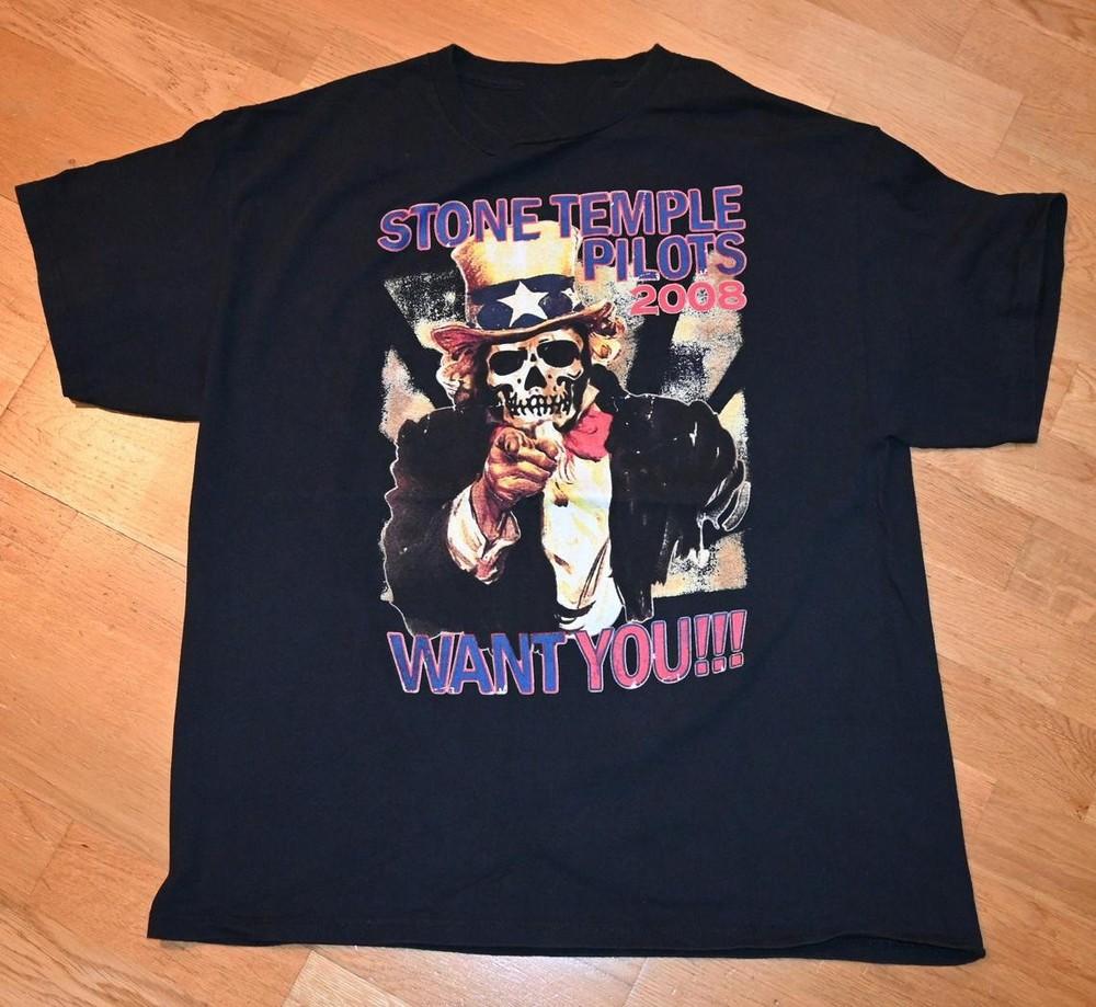 STONE TEMPLE PiLOTS Tour Cotton Black Unisex All SIze Tshirt Unisex T-Shirt