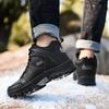 Черные мужские зимние кроссовки для активного отдыха, водонепроницаемые, размер 47, походная обувь, теплые плюшевые высокие треккинговые ботинки для мужчин, Zapatillas de Hombre