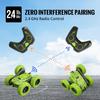 RC Stunt Car Toy Gift, 4WD Автомобиль с дистанционным управлением и 2-сторонним вращающимся на 360 градусов радиоуправляемым автомобилем для детей