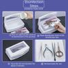 Storage Box Nail Sterilizer Tray Detachable Manicure Implement Sanitize Tool  Nail Art Salon