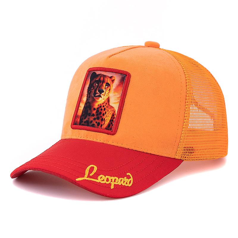 Унисекс модная кепка дальнобойщика с анималистичным узором, замшевая кепка, летняя бейсболка для отдыха на открытом воздухе для мужчин и женщин