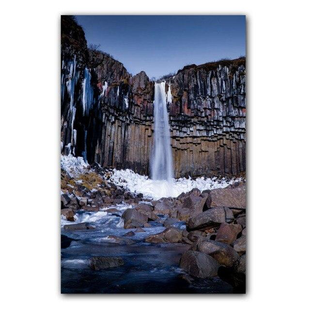 Пейзаж Картина Маслом Лес Водопад Река Красивая Природа Пейзажи Холст Картина Офис Коридор Украшение Дома Фреска Без Рамки