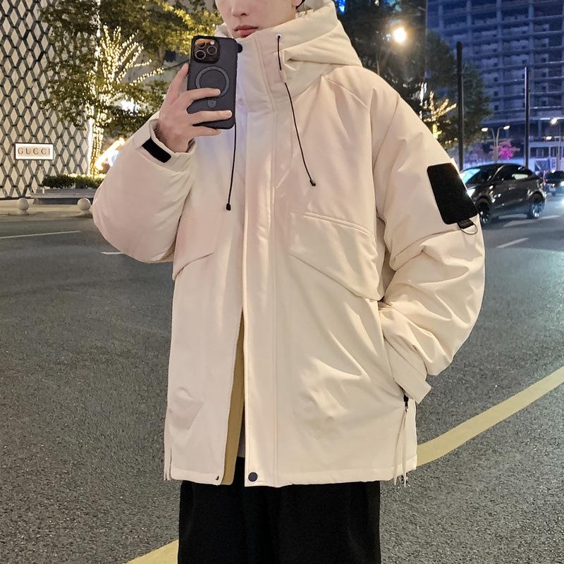 Зимняя куртка-пуховик с капюшоном для пары Новая утолщенная зимняя куртка