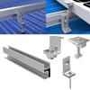 Solar Panel PV Profile Alu Mounting Rail Flat Roof Metal Roof Solar Rail