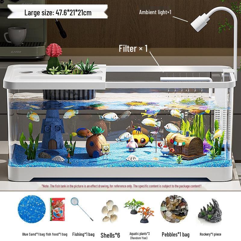 АКВАРИУМ ДЛЯ РЫБОК SEE KEAN Настольный с Фильтром и Аэрацией