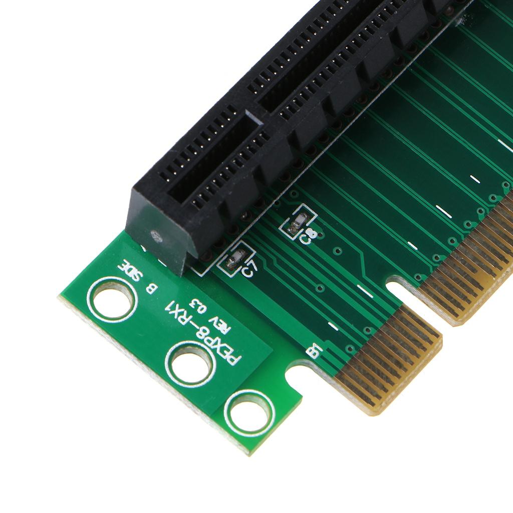 PCIe x8 Райзер-карта 90 градусов Прямоугольный Райзер-адаптер Конвертер для Компьютерных Аксессуаров 1U/2U