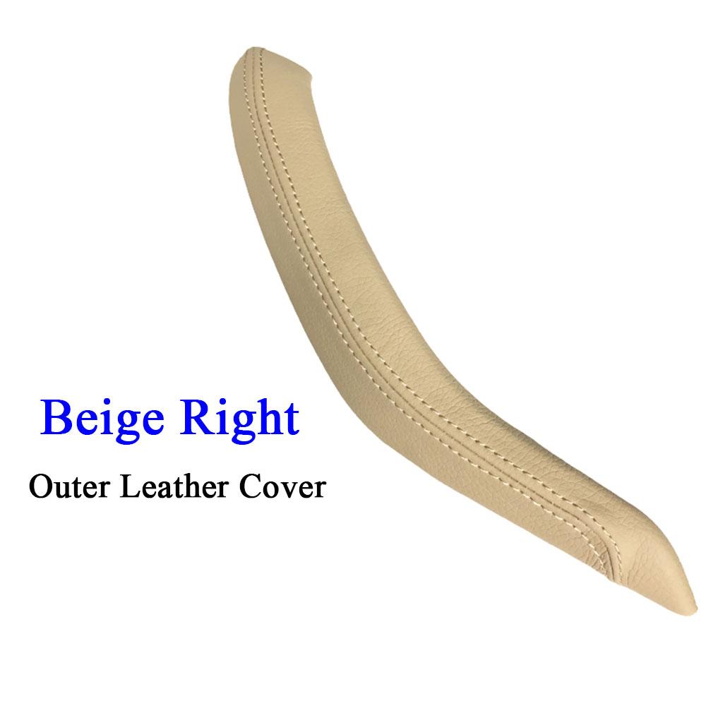 F15 F16 черная внутренняя кожаная ручка пассажирской двери, внешняя крышка, замена накладки для BMW X5 X6 2014 2015 2016 2017