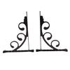 European Style L Shaped Shelf Wall Shelve Angle Bracket Metal Holder Floral