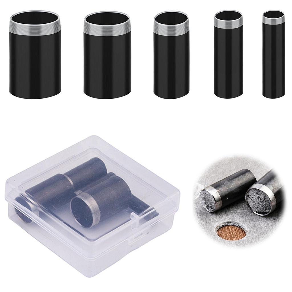 Eyelet Hole Hole Leather Hole Stitch Leather Precise Belt Hole Punching Clear Case Black Punch, Punch, 5-Piece Set, Round, Punch, Punch, Punch, Punch,