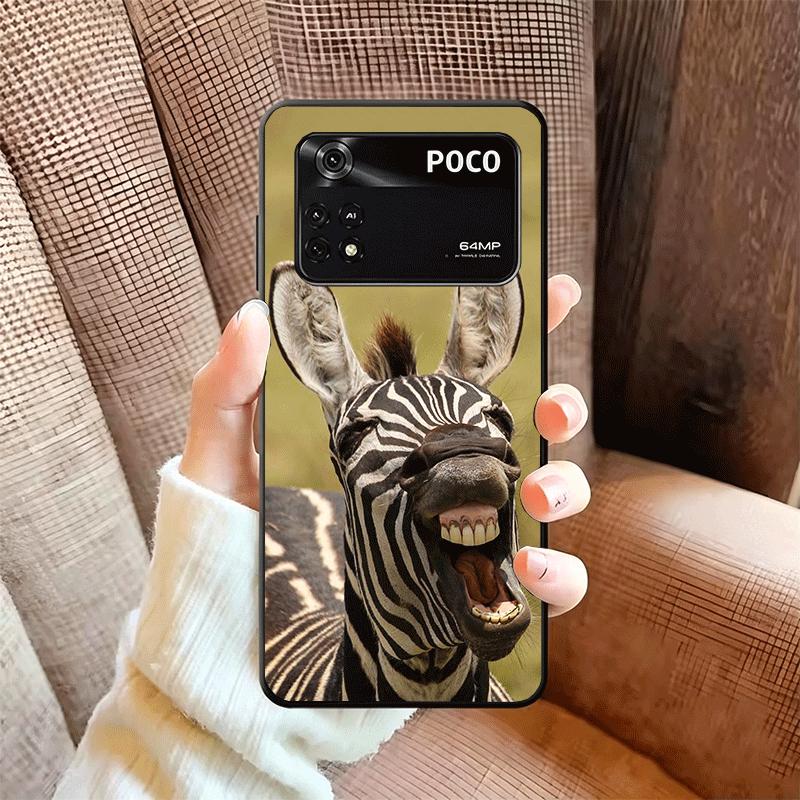 Забавный Осел Животное Мягкий Чехол для Телефона для Xiaomi Poco X5 X6 X7 X8 Pro Max X3 F7 F8 Ultra M8 M7 M6 M5 Redmi 15 15C 14C 13C 12C X4 F