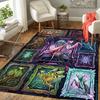 Mantis Evolution Pattern Rug Floor Mat for Living Room or Bedroom Soft and Comfortable Carpet a Gift for Birthday and Holiday.