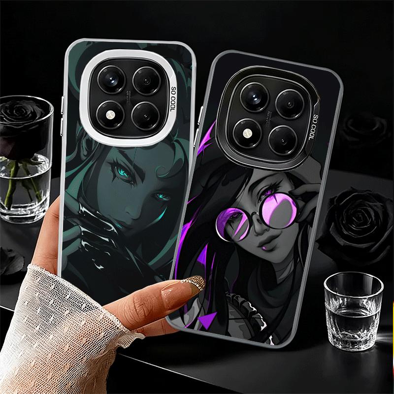 Черный Крутой Мягкий Чехол для Телефона V-Valorant Game для Xiaomi Redmi Note 13 14 15 Pro Plus 12S 12 11S 11 11T 10S 10 Ударопрочный Чехол Bac