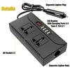 Car Power Inverter Overload Protection Universal USB-C Fast Charging Portable Car Charger