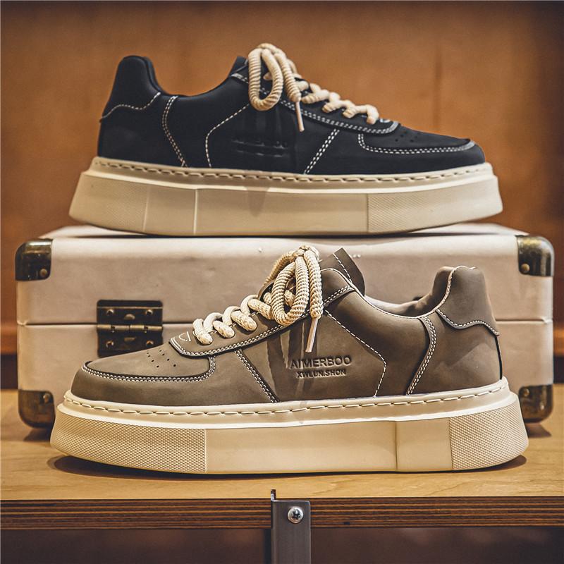 Роскошные новые модные универсальные повседневные кроссовки для скейтбординга 2024 года, мужские кроссовки с толстой подошвой для бега по утрам на открытом воздухе