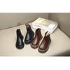 Fashion Retro Children's Leather Boots Spring and Autumn Baby Short Boots Casual Simple Children's Boots
