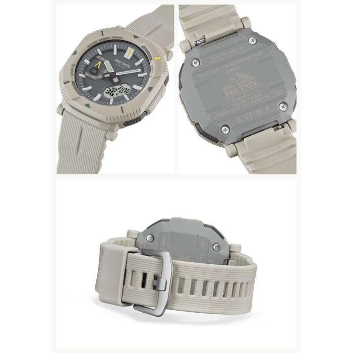 Casio Pro Trek PRJ-B001-7JF Hiker Line Bluetooth Tough Solar Часы из биомассы - Мужские Цвет: Внебесно-белый