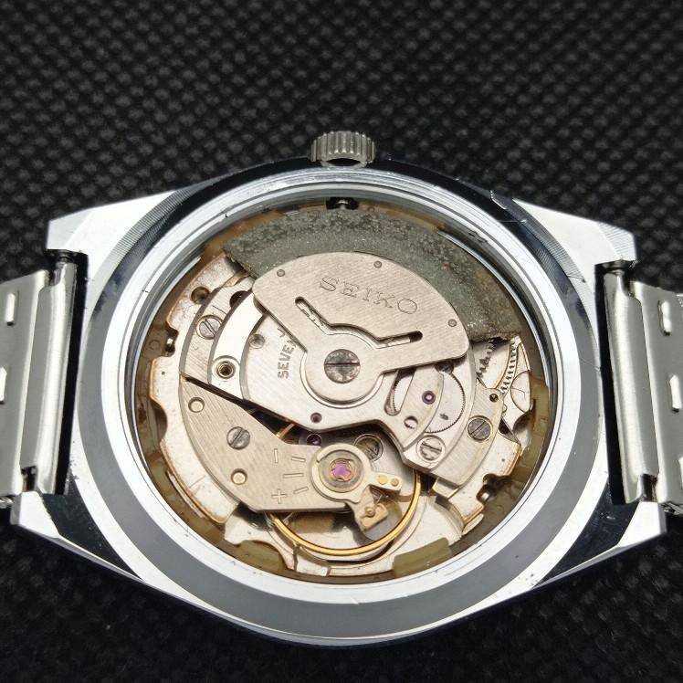 ВОССТАНОВЛЕННЫЕ ВИНТАЖНЫЕ SEIKO 5 AUTO 6309A ЯПОНИЯ МУЖСКИЕ D/D СИНИЕ ЧАСЫ 565c-a266352-4