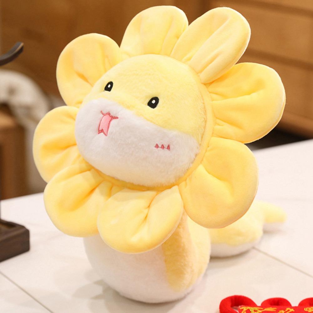 Lion Dance Snake Stuffed Toy 24CM Snake New Year Mascot Good Wishes Snake Plush Dolls  Girls Toys