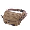 4-layers Canvas Chest Bag Large Capacity Fanny Pack Portable Multilayer Waist Packs  Unisex