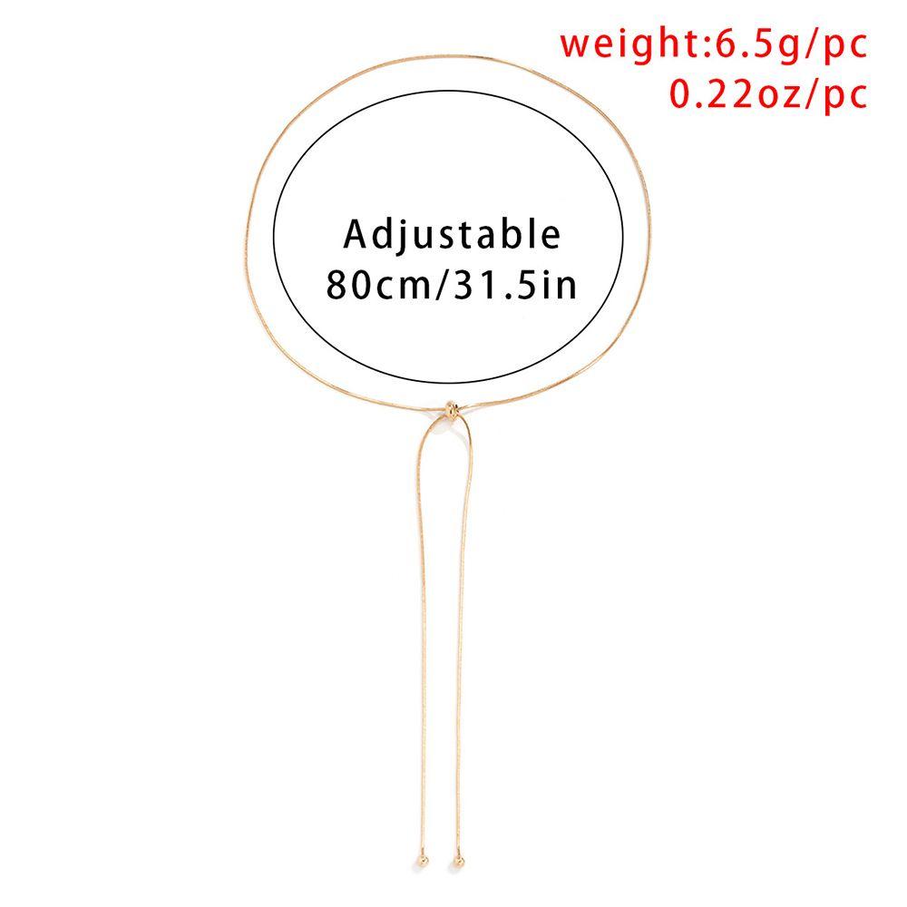 1pc Gifts with Ball Pendant Copper Snake Chain Fine Link on Neck Choker Tassel Necklace