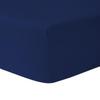 Fitted Sheet 90 X 200 Cm 100% Cotton Navy Blue - HOMEROKK