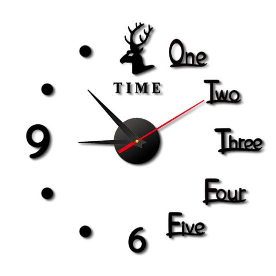 Luminous Wall Clock Modern Design Easy To Install Battery Powered Silent DIY Wall Clock Decoration for Living Room