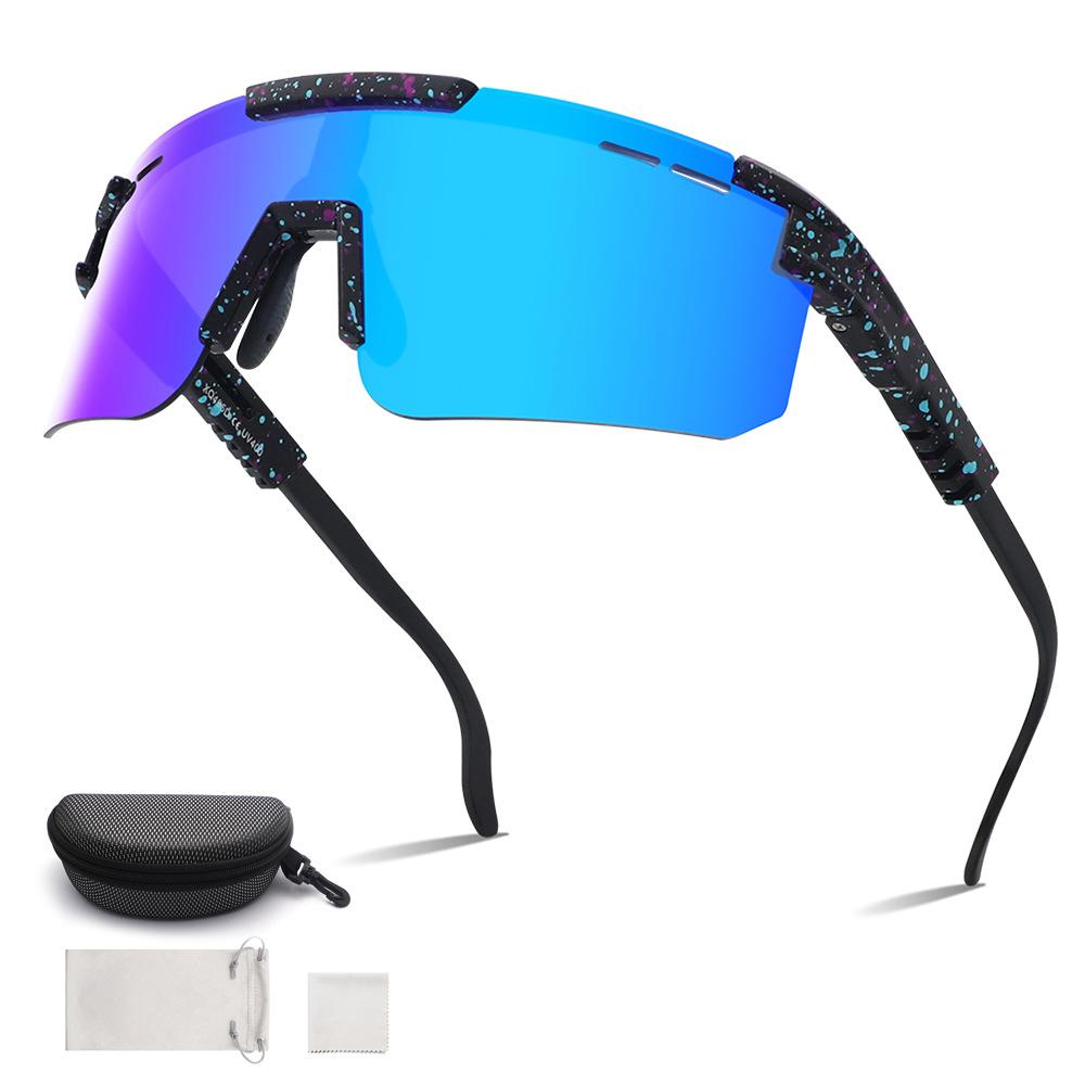 Очки для езды на велосипеде, ветрозащитные очки для горного велосипеда, поляризационные солнцезащитные очки для занятий спортом на открытом воздухе и бега.
