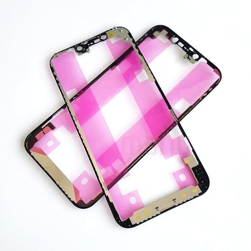 10 шт. Средняя рамка с клейкой лентой для iPhone X XS Max 12 Mini 11 13 Pro 14 Plus 15 17 Air LCD Экран Ремонт телефона