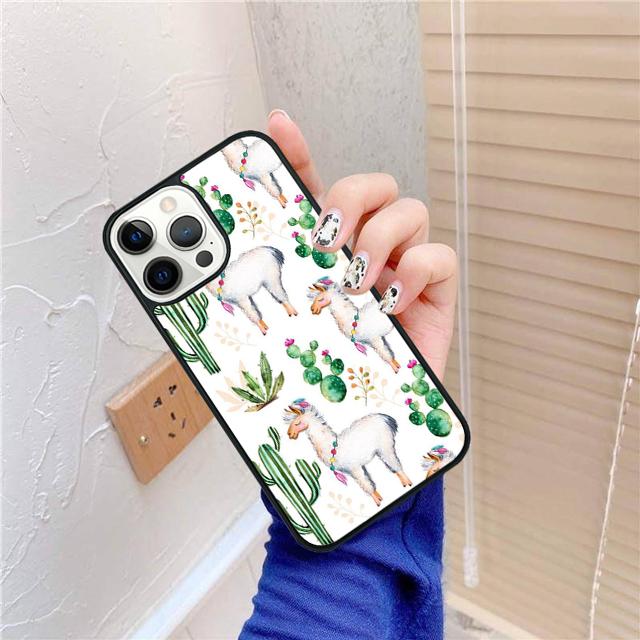 Лама Альпака Животное Чехол-Ракушка Для iPhone 17 Air 15 16 14 13 12 Pro Max 11 Pro Max Plus Чехол для Телефона
