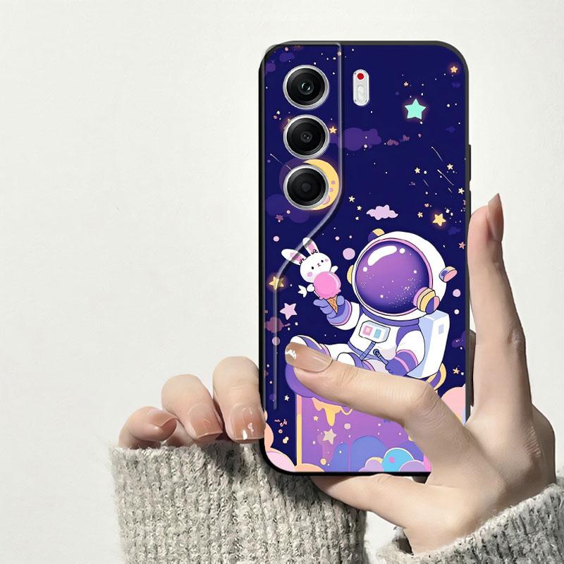 Для Tecno Camon 40 Pro 5G / CM7 Чехол-бампер Мягкая силиконовая задняя крышка Для Tecno Camon 40 / CM5 Черный ТПУ Ударопрочный чехол для телефона