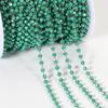 1Meter Colorful Glass Ball Beaded Chain Crystal Beads Necklace Body Chain Accessories for Jewelry Making Components DIY Supplies